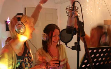 recording studio hen party
